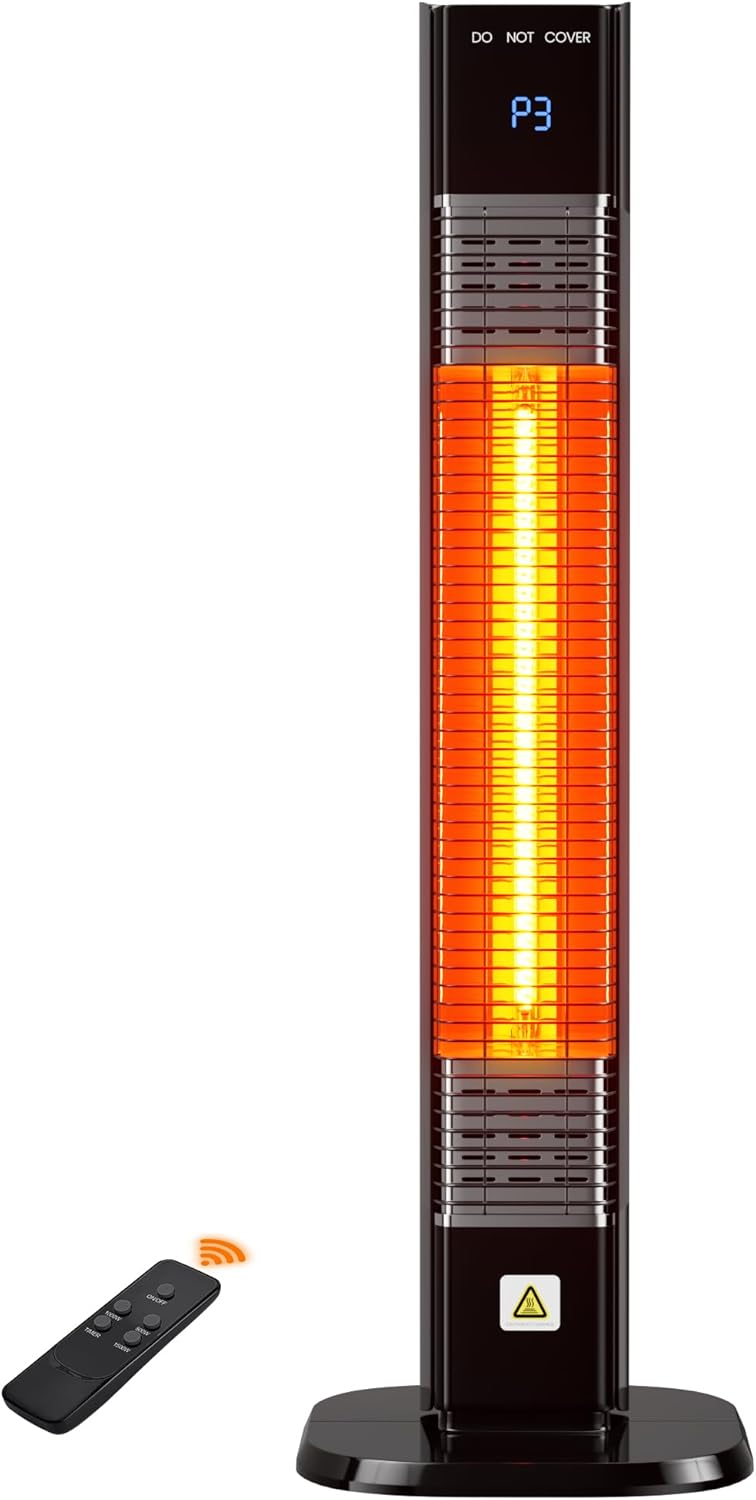 MEPTY Electric Outdoor Patio Heaters for Porch Deck Use