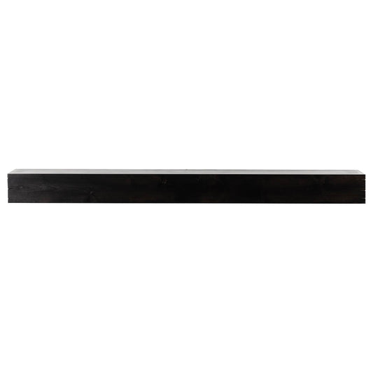 Mantels Direct 60-in W x 5-in H x 8-in D Ebony Alder Modern Fireplace Mantel WALLACE-60-PEC