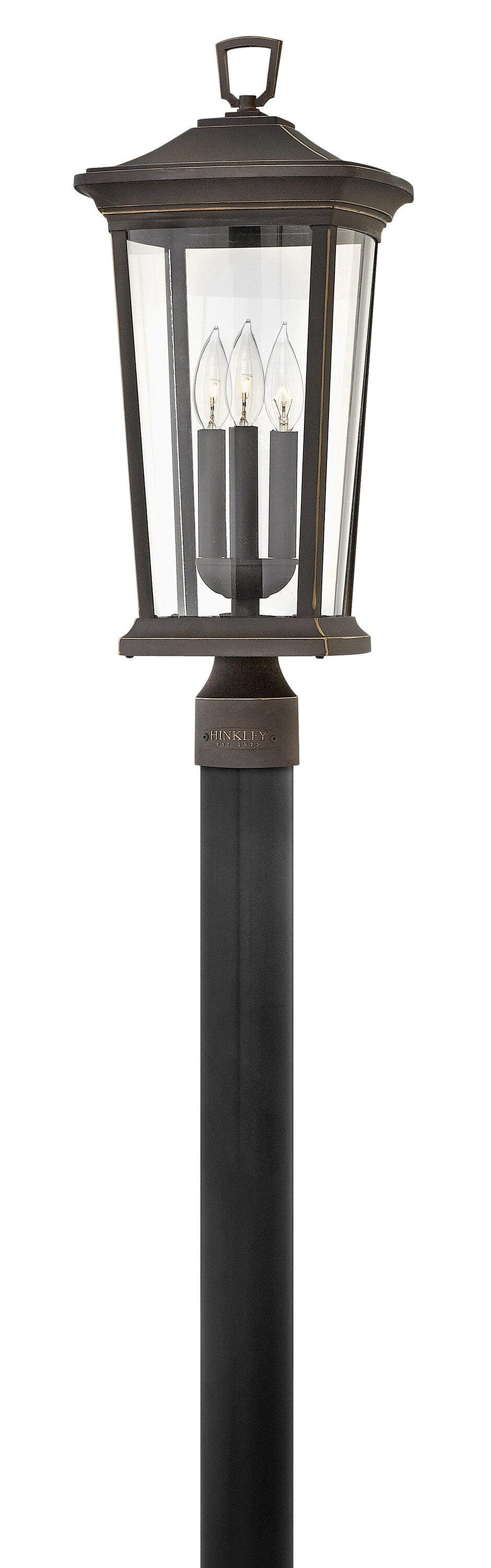 Hinkley Bromley 22.75-Inches Oil Rubbed Bronze Traditional Outdoor Pier mount 5366272