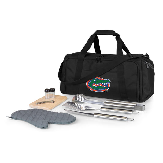 Picnic Time Stainless Steel 9-Piece Grilling Accessory Kit with Heat-Sealed Interior Liner and Multiple Storage Pockets 757-06-175-164-0