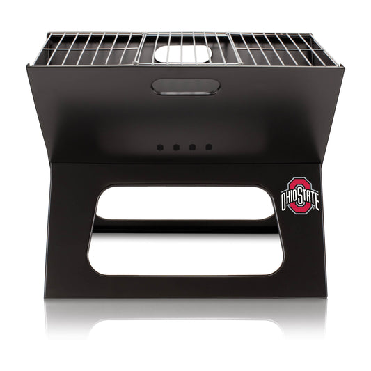Picnic Time Compact Cast Iron Grilling Accessory Kit - 4-Piece Set with 203 sq inches Grilling Surface and Durable Carrying Tote 775-00-175-444-0