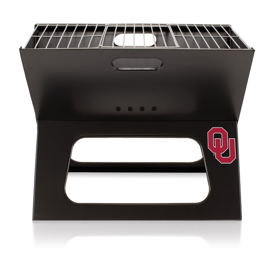 Picnic Time Compact Cast Iron Grilling Accessory Kit - 4-Piece Set with 203 sq inches Grilling Surface and Durable Carrying Tote 775-00-175-454-0