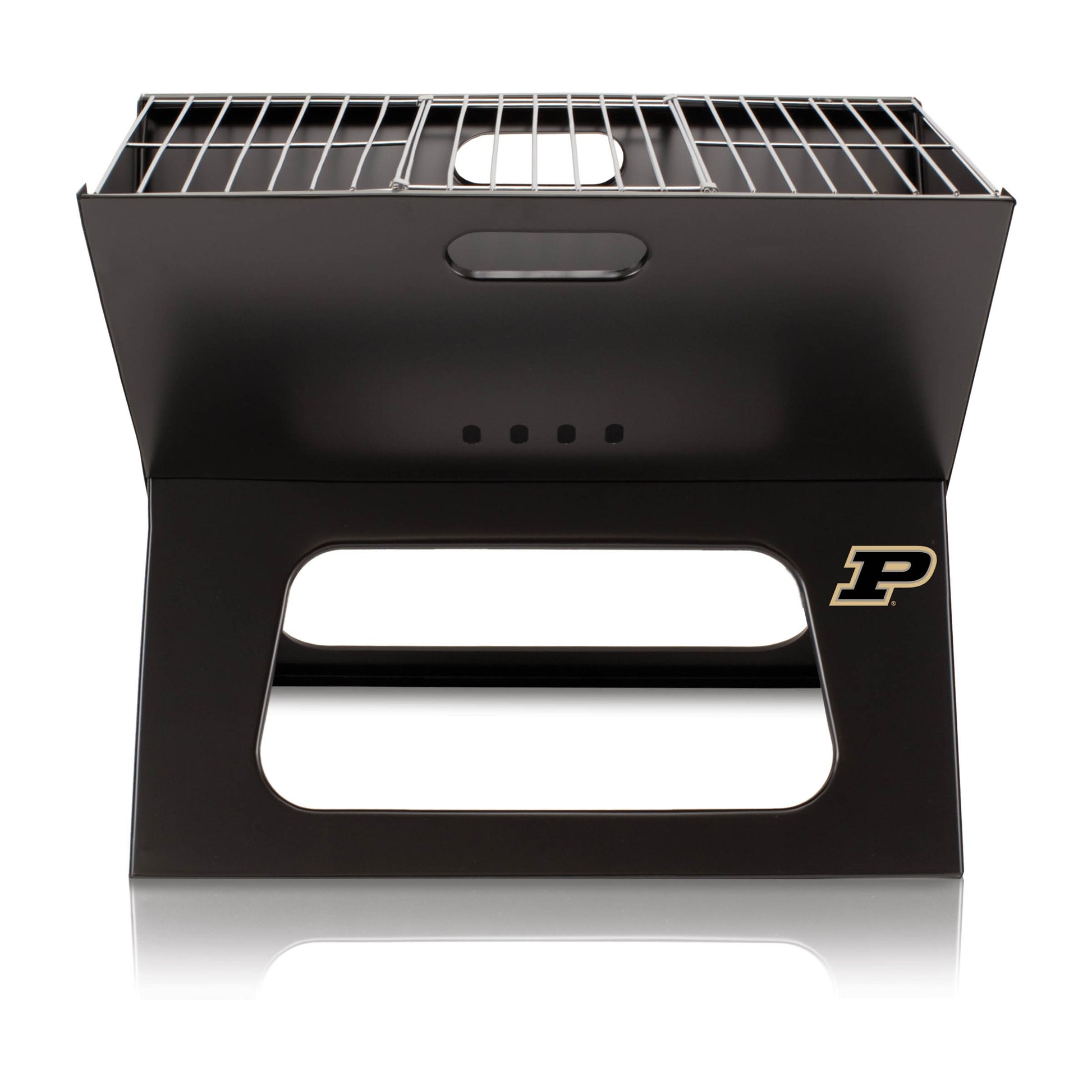 Picnic Time Compact Cast Iron Grilling Accessory Kit - 4-Piece Set with 203 sq inches Grilling Surface and Durable Carrying Tote 775-00-175-514-0