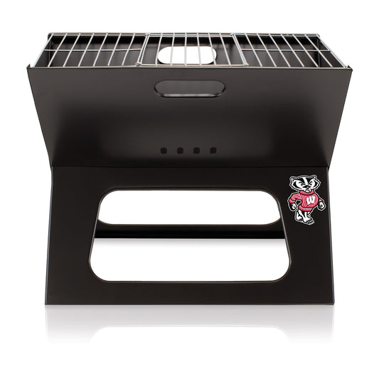 Picnic Time Compact Cast Iron Grilling Accessory Kit - 4-Piece Set with 203 sq inches Grilling Surface and Durable Carrying Tote 775-00-175-644-0