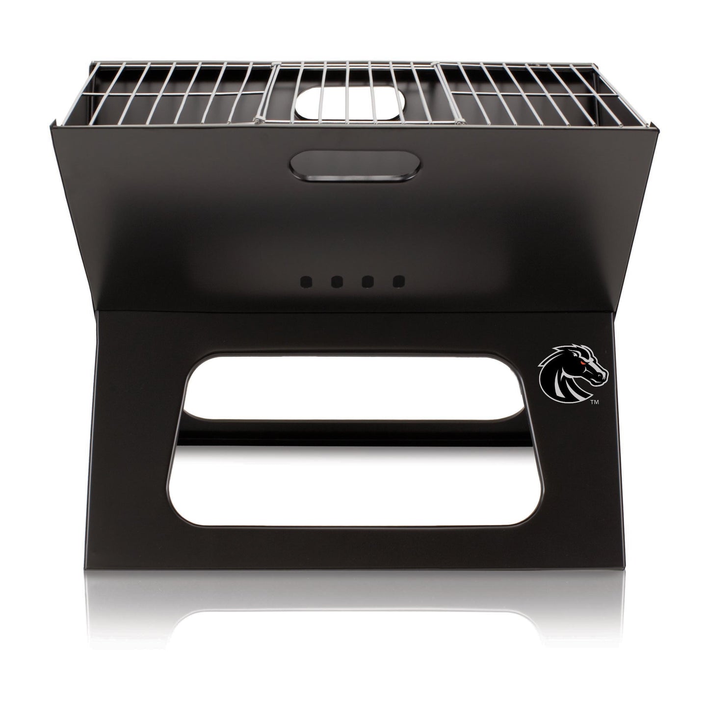 Picnic Time Compact Cast Iron Grilling Accessory Kit - 4-Piece Set with 203 sq inches Grilling Surface and Durable Carrying Tote 775-00-175-704-0