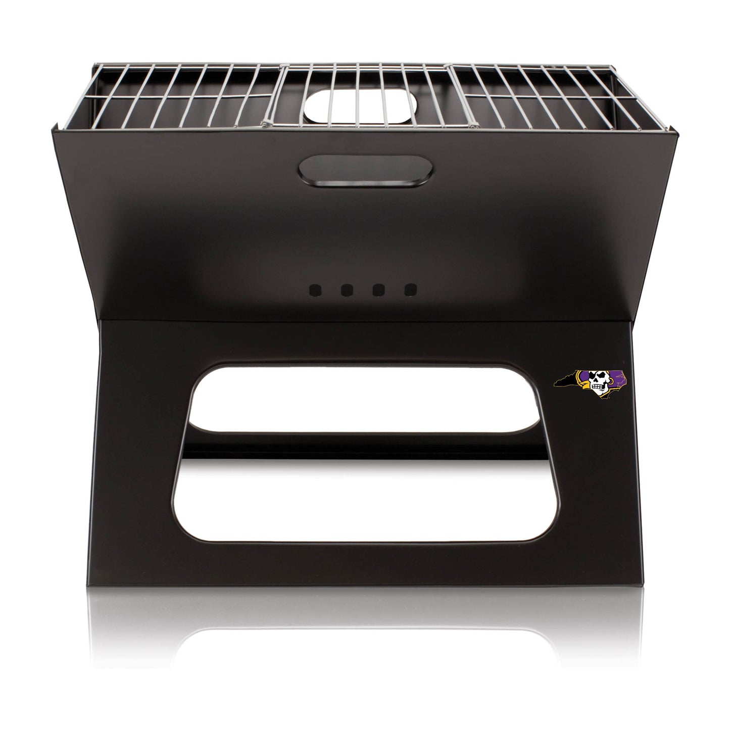 Picnic Time Compact Cast Iron Grilling Accessory Kit - 4-Piece Set with 203 sq inches Grilling Surface and Durable Carrying Tote 775-00-175-871-0