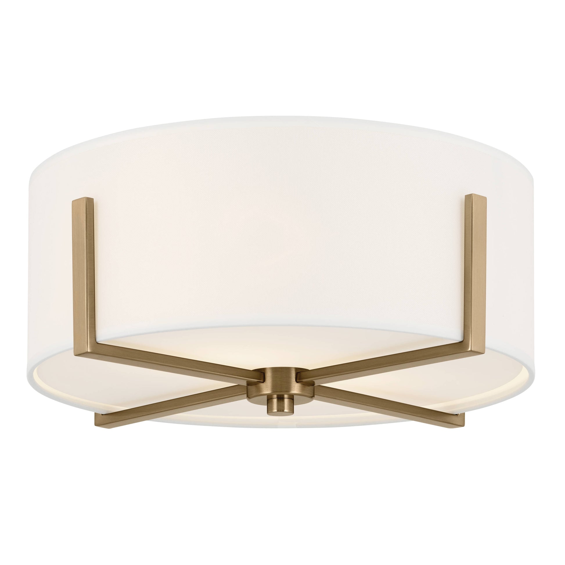 Kichler Malen 2 -Light 15.5-in Gold Flush Mount Light 5384852