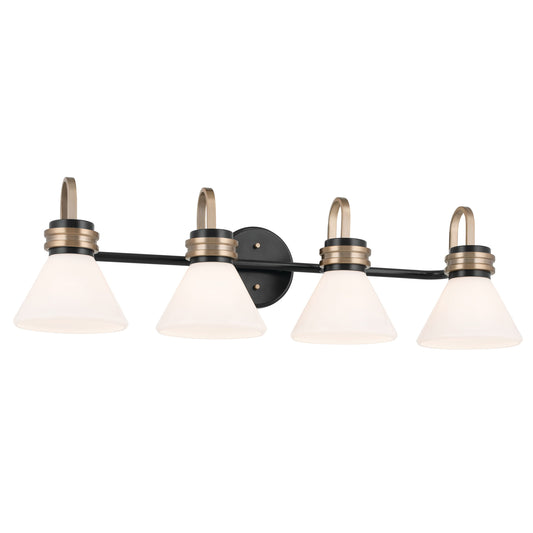 Kichler Farum 34-in 4 -Light Black Modern/contemporary Vanity light 5384831