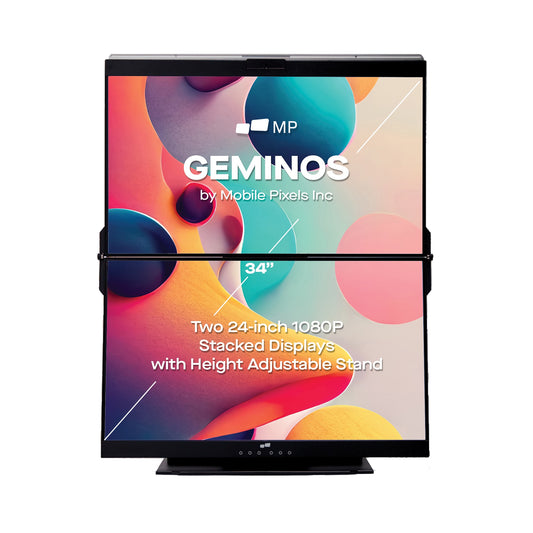 Mobile Pixels Mp Geminos 1080p 24-in. Dual-screen Desktop Monitor MPX1161001P01