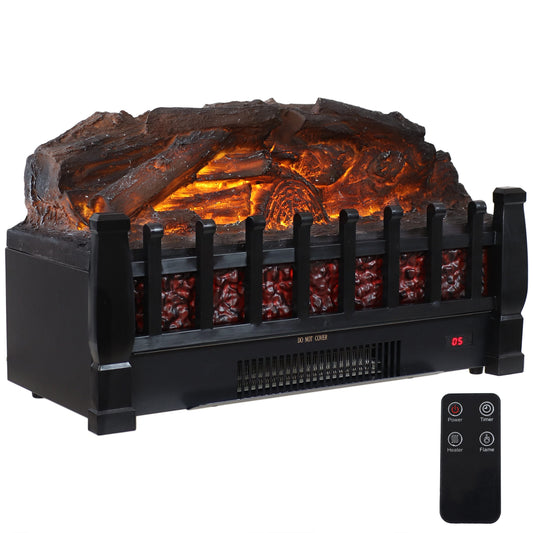 Sunnydaze Decor 20.25-in Black Electric Fireplace Insert LOE-404