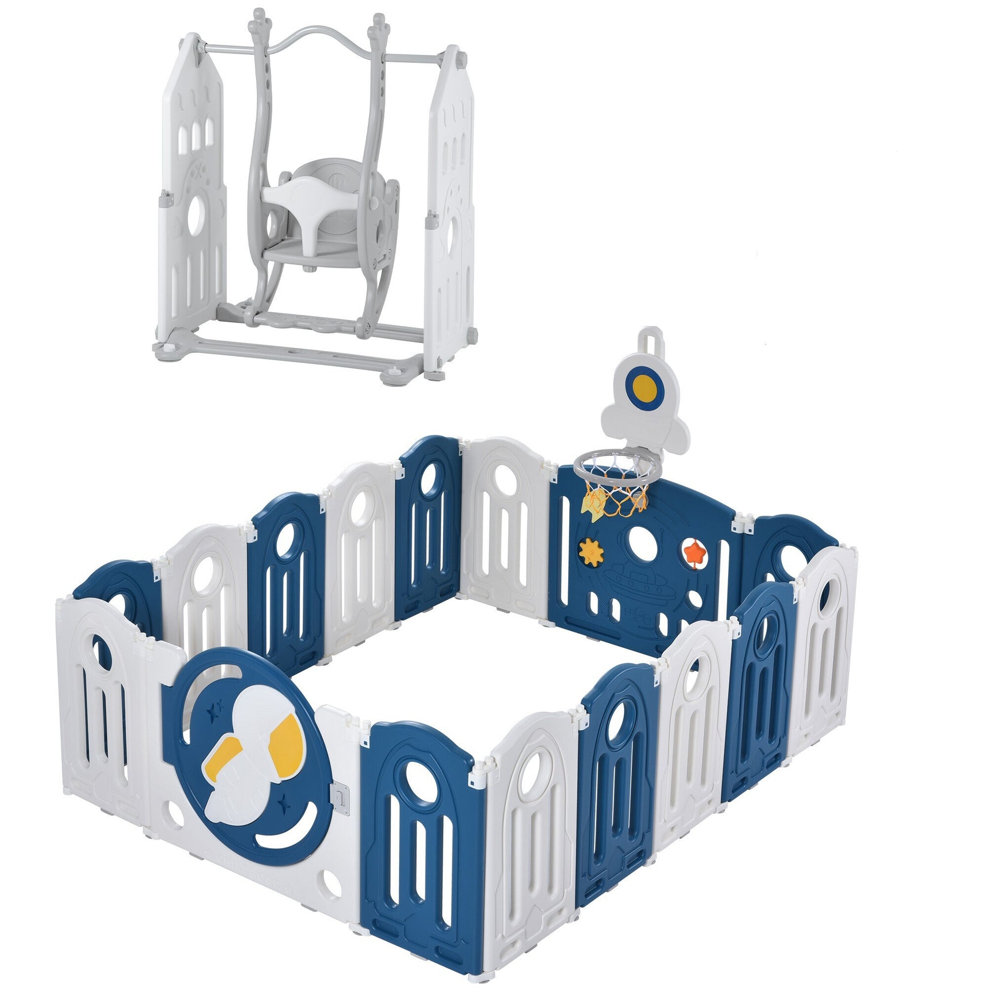 Kahomvis Kids Activity Center Blue Polyethylene Game