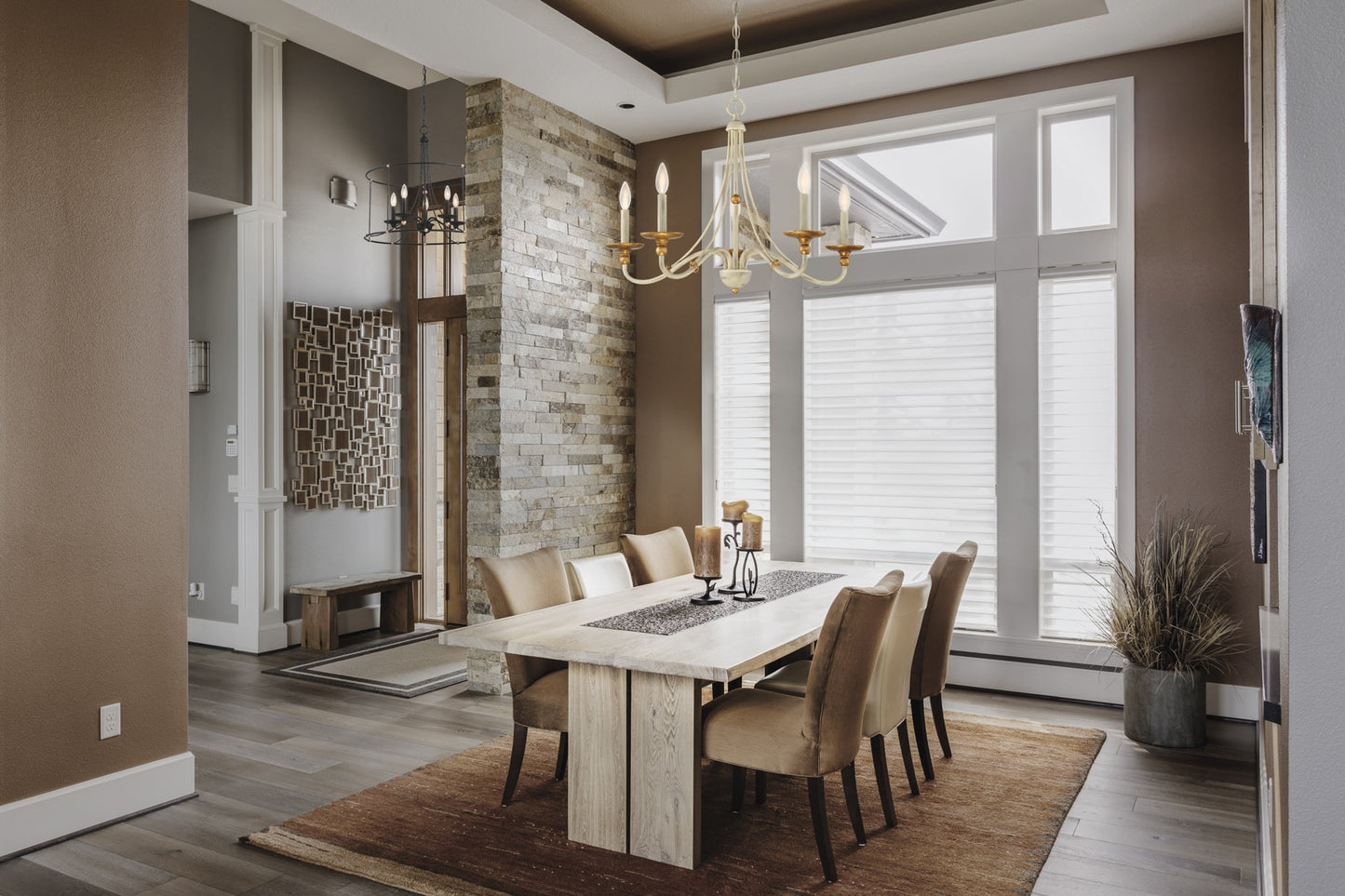 Minka Lavery Westchester County 5 -Light Multiple finishes Black Traditional For Use in Bedrooms, Dining Rooms, Foyers, Living Rooms Chandelier 2676435