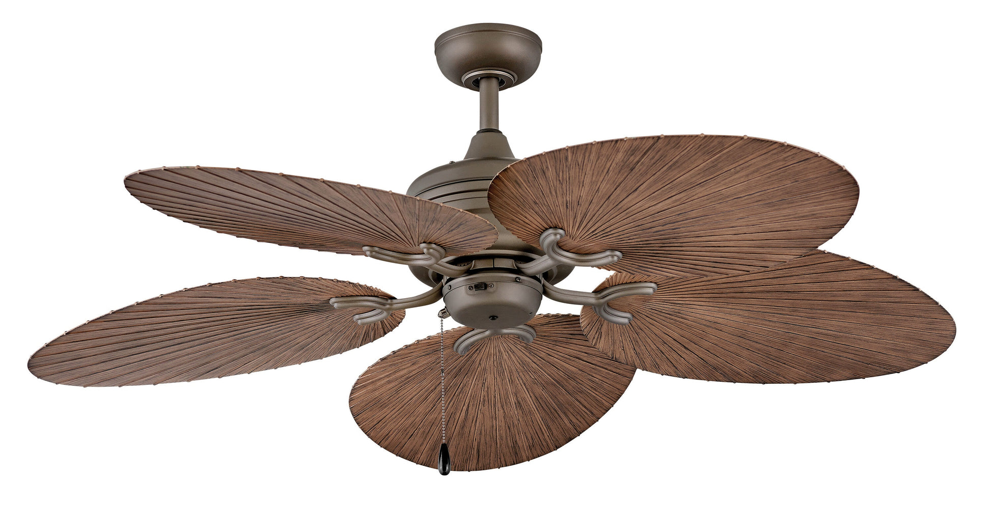 Hinkley Tropic Air 52-in Outdoor Metallic Matte Bronze with Walnut Blades Propeller Ceiling Fan Light Kit Compatible ( 5 -Blade ) 5528960
