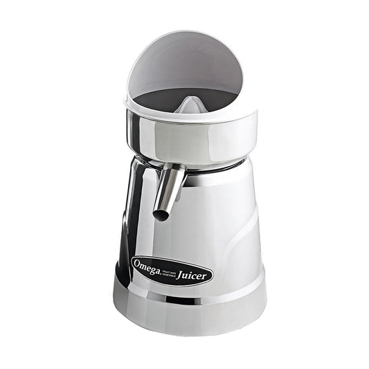 Omega 24-oz Citrus Juicer with Removable Pulp Tray (Chrome) C-20C