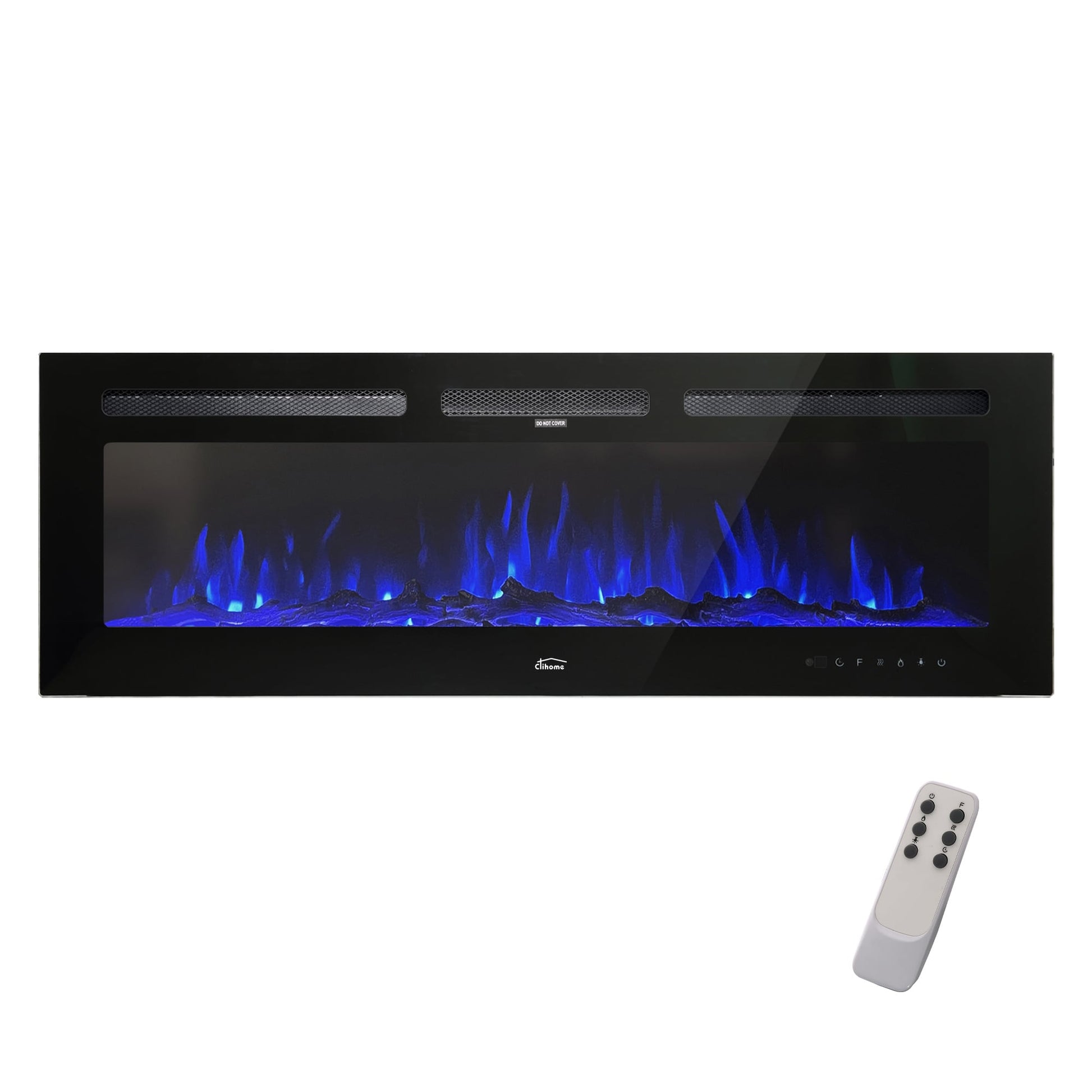 Clihome 50-in W Black LED Electric Fireplace CMD-CH50R