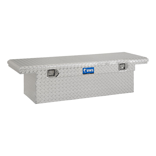 UWS 58.875-in x 20-in x 14.75-in Bright Aluminum Crossover Truck Tool Box EC10141