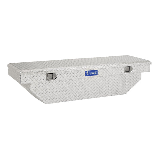 UWS 63.875-in x 20-in x 14.75-in Bright Aluminum Crossover Truck Tool Box EC10271