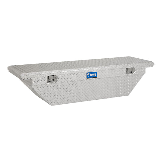 UWS 63.875-in x 20-in x 14.75-in Bright Aluminum Crossover Truck Tool Box EC10291
