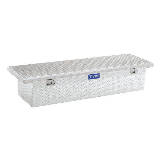 UWS 63.875-in x 20-in x 14.75-in Bright Aluminum Aluminum Crossover Truck Tool Box EC10331