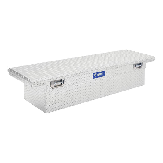 UWS 69.875-in x 20-in x 14.75-in Bright Aluminum Aluminum Crossover Truck Tool Box EC10481