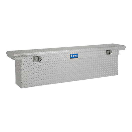 UWS 72.875-in x 12.25-in x 17.25-in Bright Aluminum Crossover Truck Tool Box EC10871