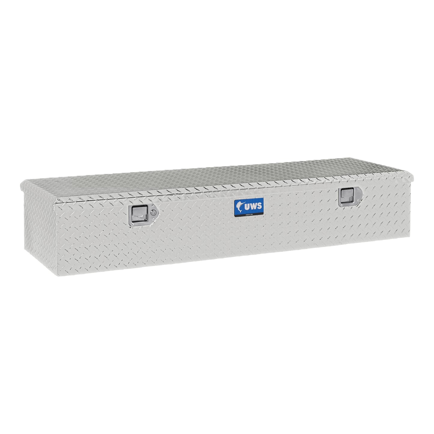 UWS 58.875-in x 18.75-in x 11.125-in Bright Aluminum Aluminum Chest Truck Tool Box EC20081