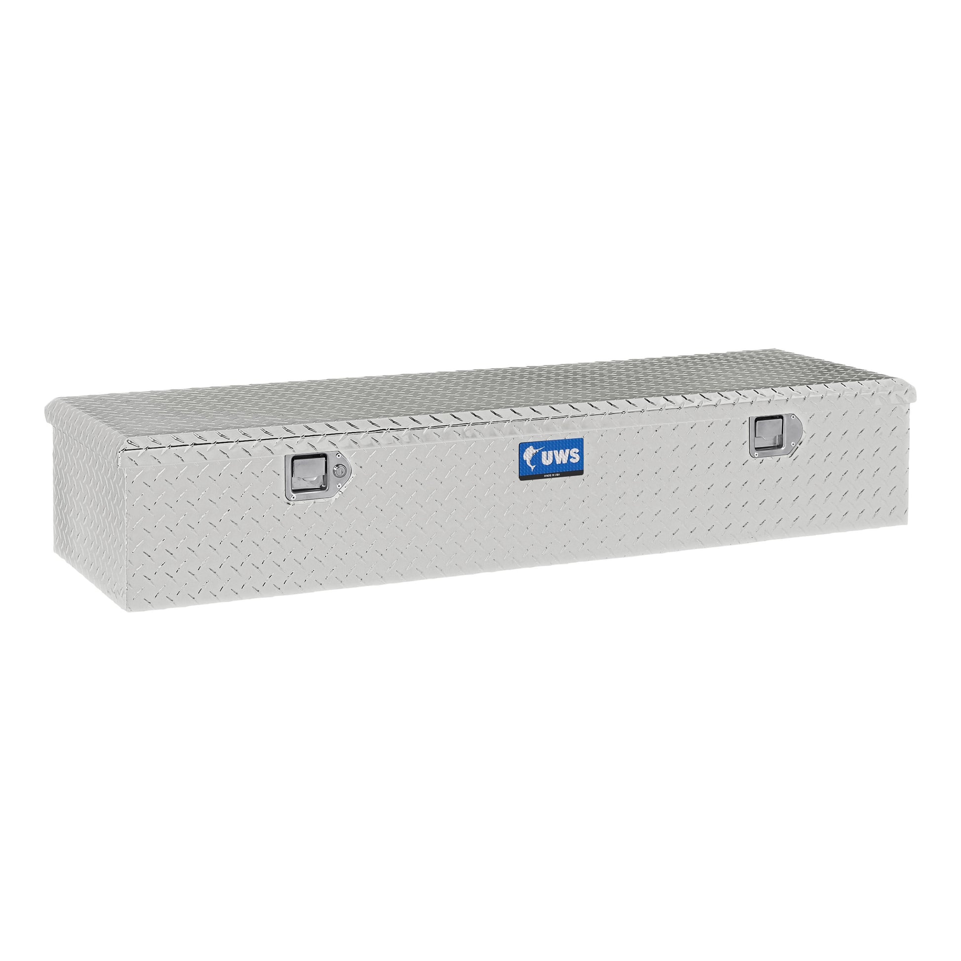 UWS 58.875-in x 18.75-in x 11.125-in Bright Aluminum Aluminum Chest Truck Tool Box EC20081