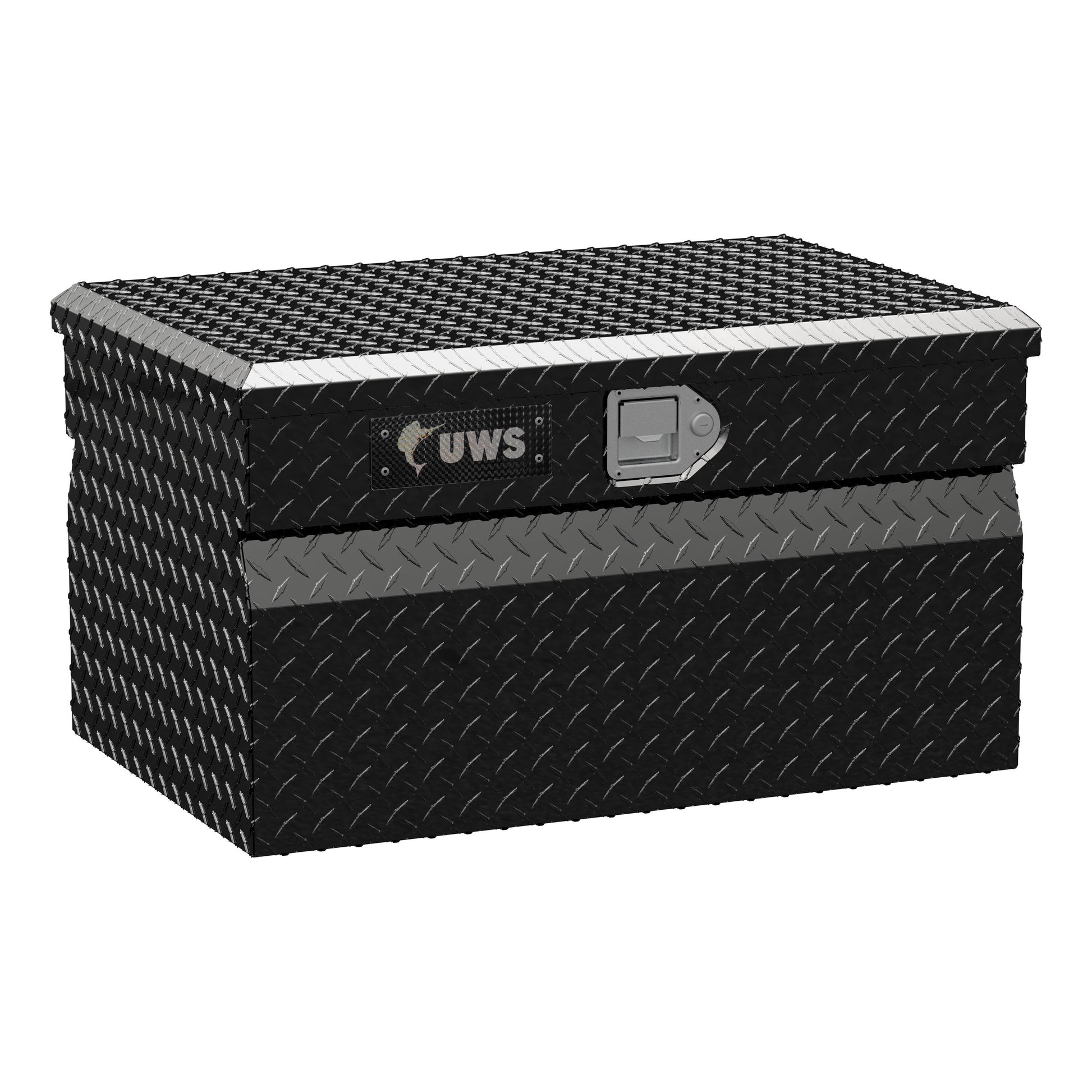 UWS 30.875-in x 20-in x 17.187-in Gloss Black Aluminum Chest Truck Tool Box EC20132
