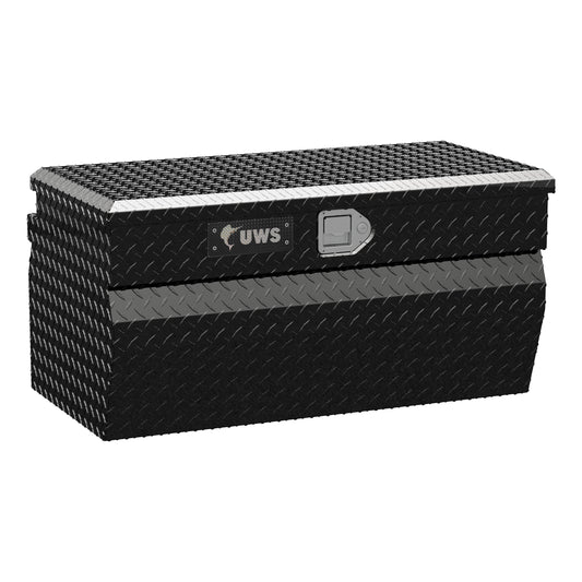 UWS 36.75-in x 20.562-in x 18.437-in Gloss Black Aluminum Chest Truck Tool Box EC20172