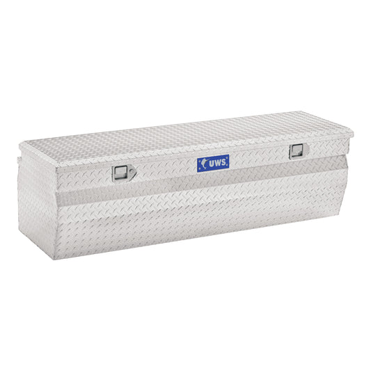 UWS 47.875-in x 20.375-in x 18.437-in Bright Aluminum Chest Truck Tool Box EC20271