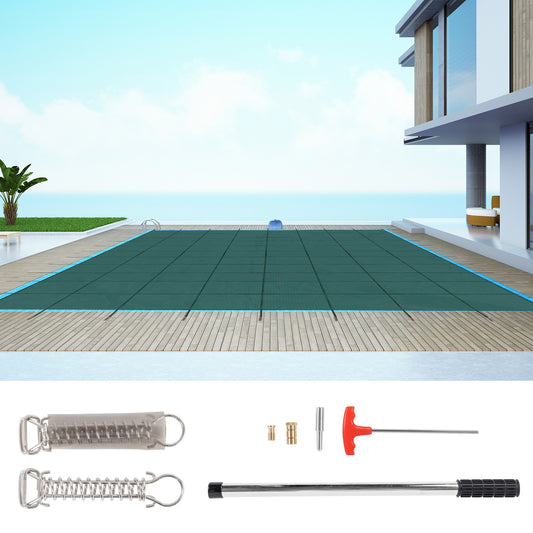 Winado 36-ft x 20-ft Polypropylene Leaf safety and winter Rectangle Pool Cover