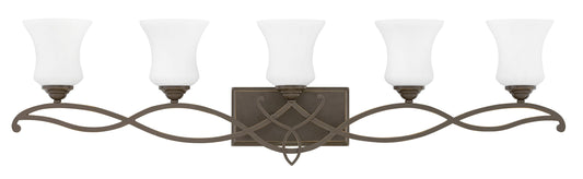 Hinkley Brooke 41.5-in 5 -Light Antique Bronze Transitional Vanity light 5663006