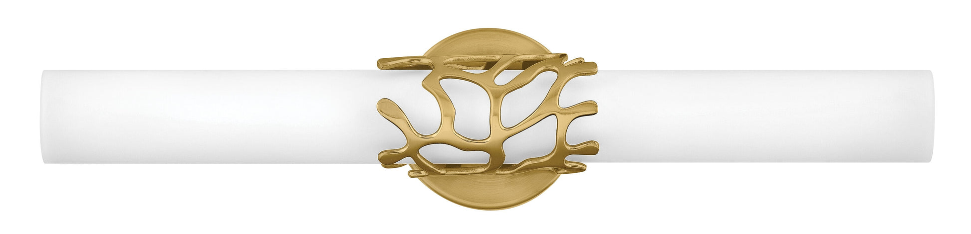 Hinkley Lyra 22.5-in 2 -Light Gloss Brass Integrated LED Coastal Vanity light 5662936