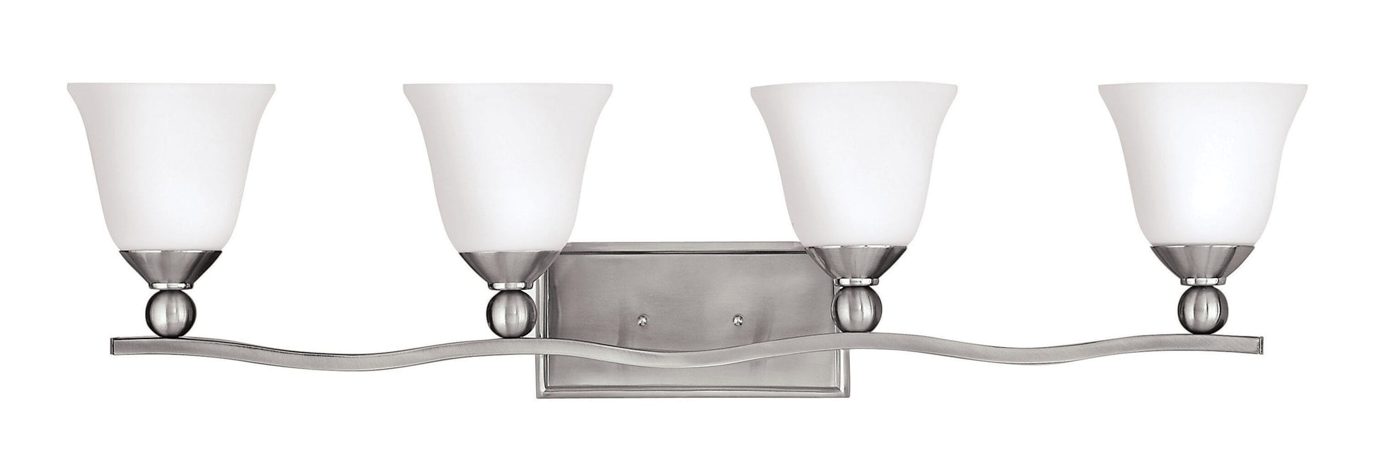 Hinkley Bolla 35.75-in 4 -Light Brushed Nickel Transitional Vanity light 5663085