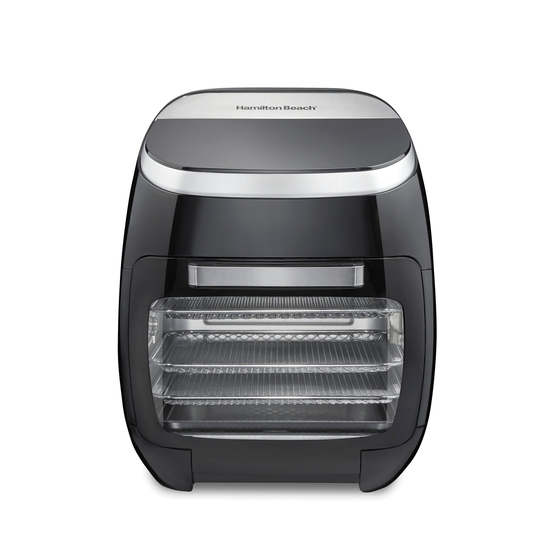 Hamilton Beach 11.6 Quart 6-in-1 Air Fryer Toaster Oven with Digital Controls - Black, cETLus Safety Listed, Includes 3 Fry Baskets and Accessories 35073