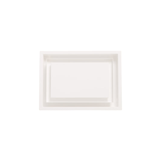 Aria Vent 14-in x 10-in 1-way Steel Satin White Sidewall/Ceiling Register DWFR10X14SWH-HP