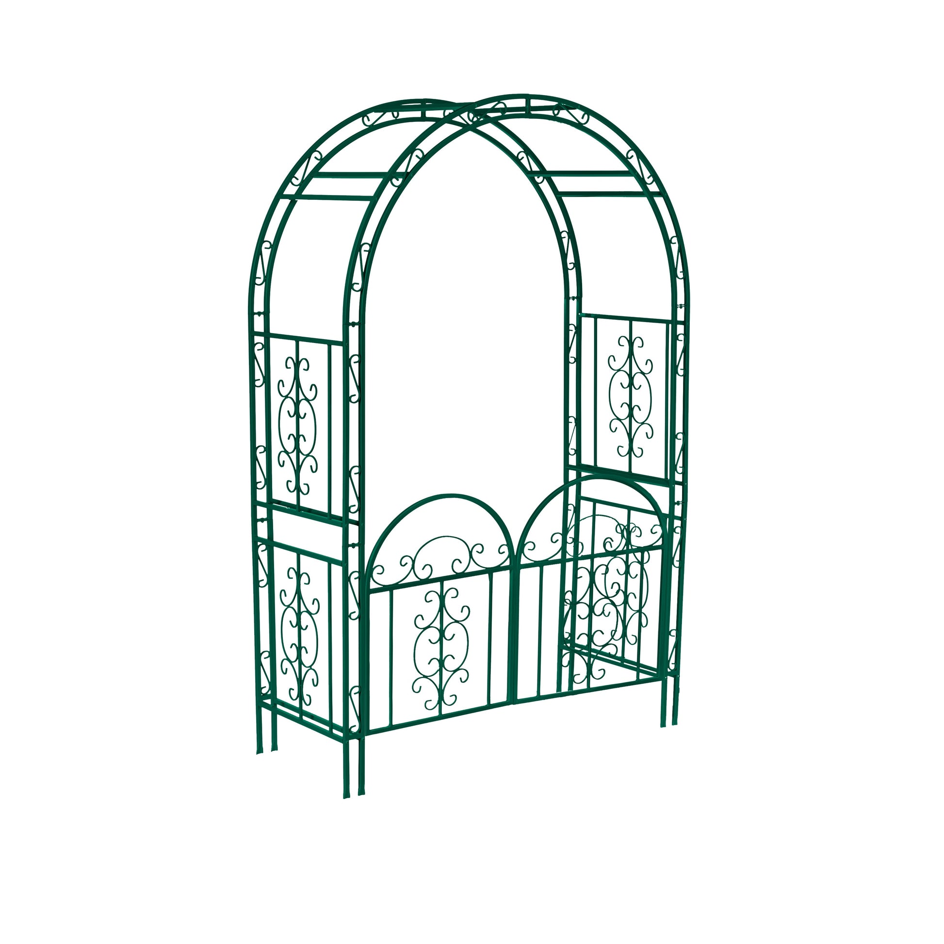 Evergreen 4.43-ft W x 7-ft H Forest Green Garden Arbor