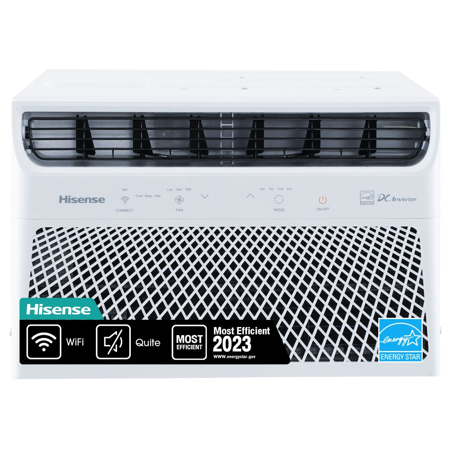 Hisense 350-sq ft Window Air Conditioner with Remote (115-Volt; 8000-BTU) ENERGY STAR Wi-Fi enabled AW0823TW1W