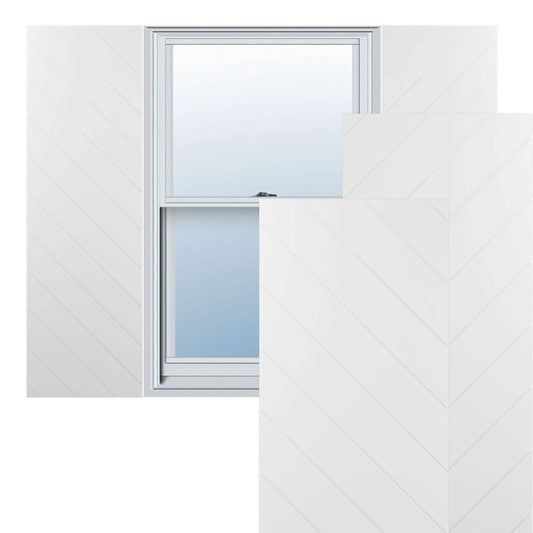 Ekena Millwork 15-in W x 46-in H Unfinished Paintable/Stainable Flat panel Exterior Shutters ( 2 -Pack )
