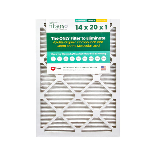 GreenTech Environmental Greentech Filter 990 14x20x1 24CASE - Non-HEPA Air Purifier Filter for Commercial Use - Removes Dust, Odors, Particulates, Pet Dander, Mold, Pollen 1X6381