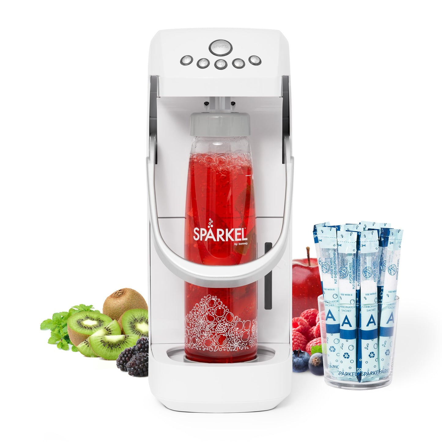 SPARKEL White Programmable Soda Maker (Makes Sparkling Water and Soda) BOI-003-002-W