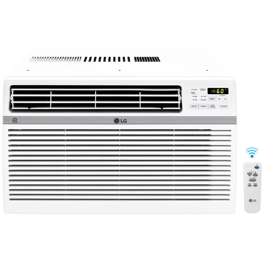 LG 350-sq ft Window Air Conditioner with Remote (115-Volt, 8000-BTU) Wi-Fi enabled LW8017ERSM