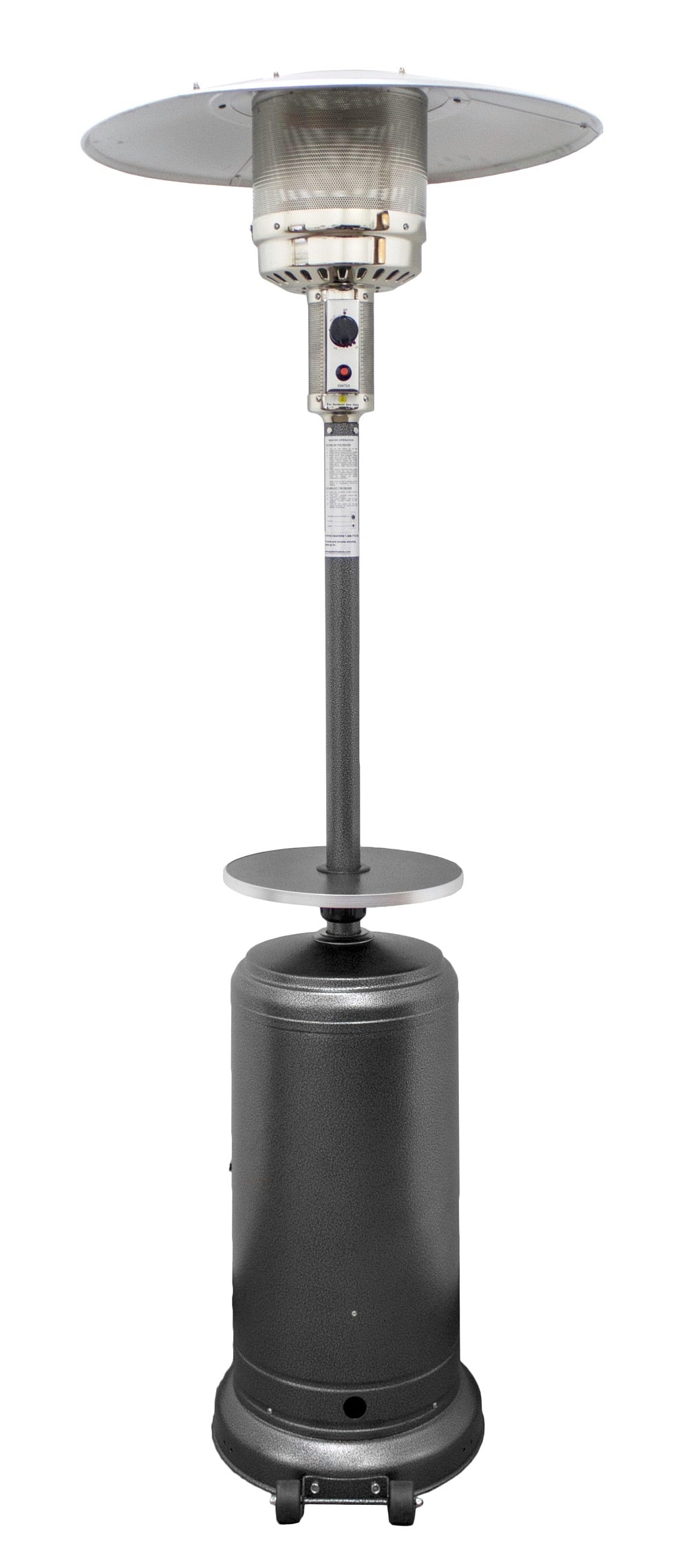 AZ Patio Heaters 48000 -BTU Silver Steel Floorstanding Liquid propane Patio Heater