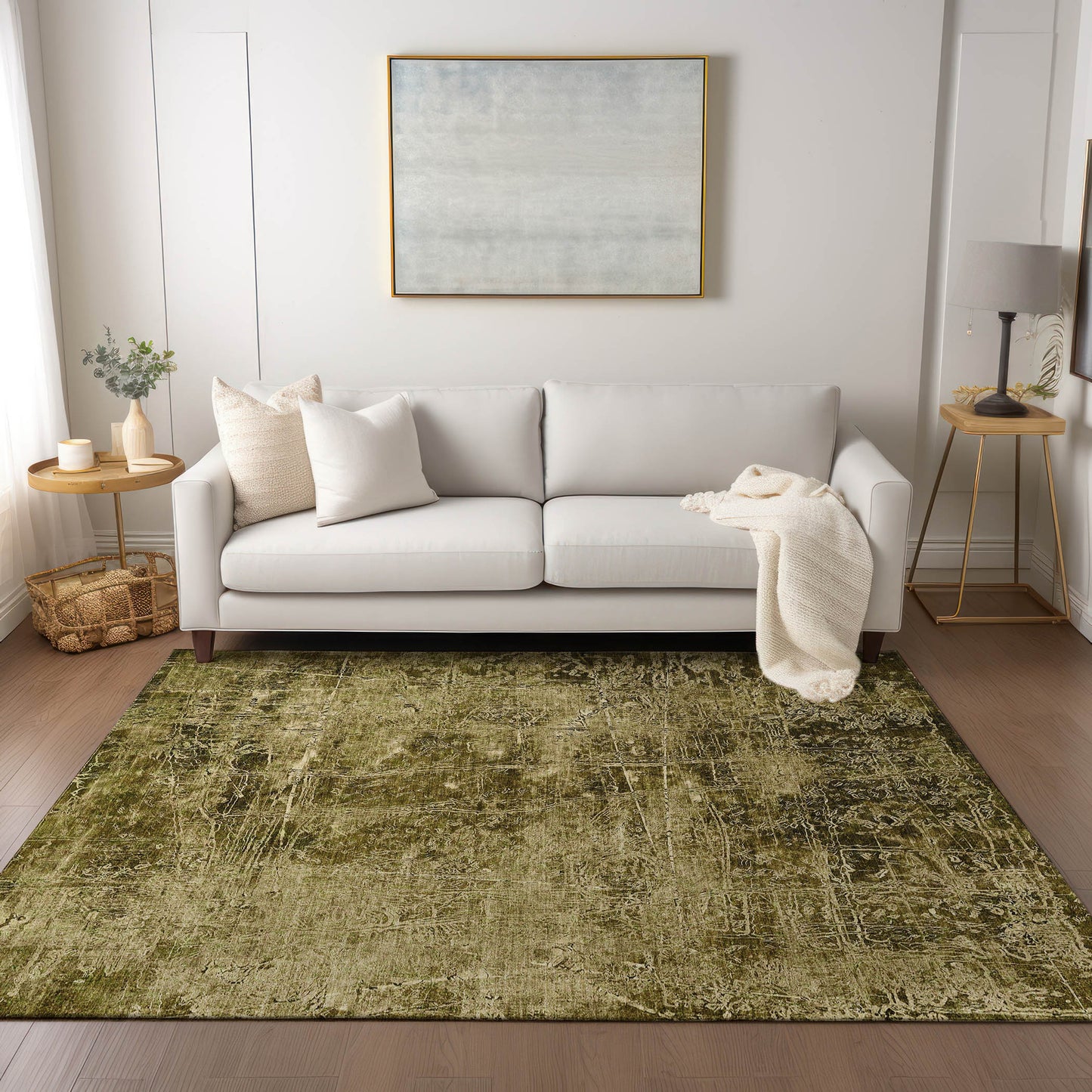 Addison Rugs Chantille ACN559BR 9 x 12 (ft) Brown Rectangular Indoor/Outdoor Geometric Machine washable Area rug