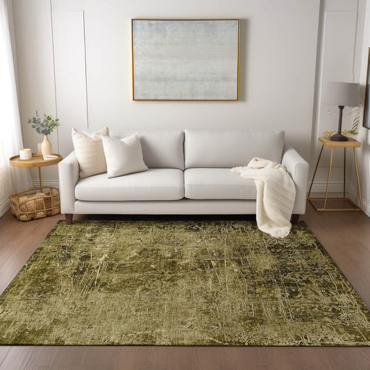 Addison Rugs Chantille ACN559BR 9 x 12 (ft) Brown Rectangular Indoor/Outdoor Geometric Machine washable Area rug