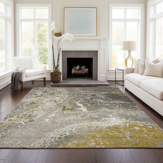 Addison Rugs Chantille ACN588TP 8 x 10 (ft) Taupe Rectangular Indoor/Outdoor Abstract Machine washable Area rug