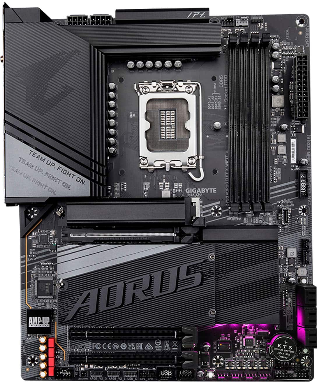 GIGABYTE - Z790 AORUS ELITE X WIFI7 (Socket LGA 1700) USB 3.2 Type-C Intel Motherboard - Black