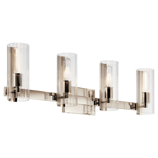 Kichler Jemsa 32-in 4 -Light Polished Nickel Modern/contemporary Vanity light 5696825