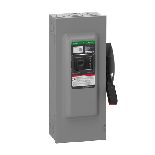 Square D VisiPacT 100 Amp Single Phase/3-phase (600v) Non-fusible Indoor Heavy-duty Safety Switch Disconnect VHU363