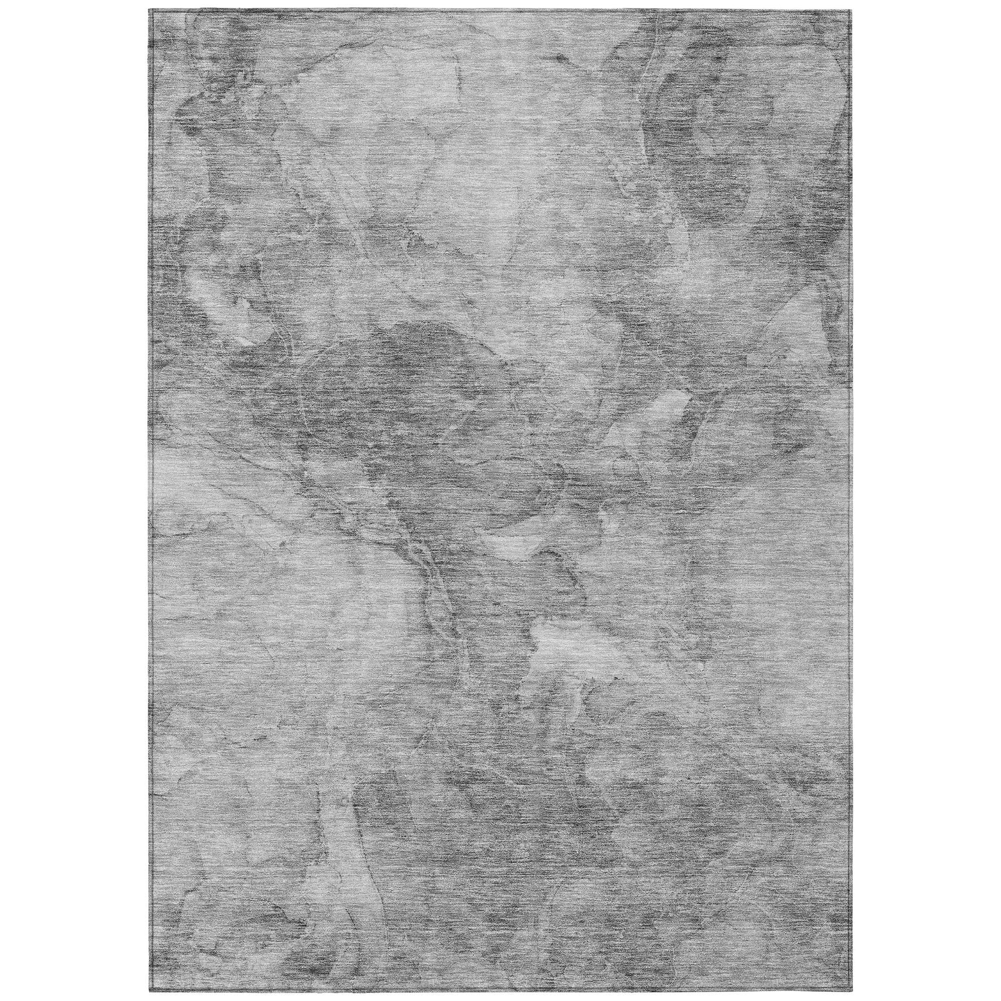 Addison Rugs Chantille ACN688GY 8 x 10 (ft) Gray Rectangular Indoor/Outdoor Geometric Machine washable Area rug